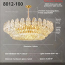 GobekUsa Crystal Rose Chandelier for Living Room Dining Bedroom 2024 French Light Luxury