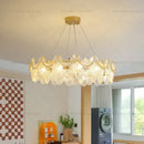 GobekUsa Glass Chandelier: French Light Luxury Living Room Dining Room Lamps