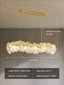GobekUsa Glass Chandelier: French Light Luxury Living Room Dining Room Lamps