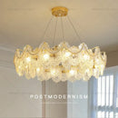 GobekUsa Glass Chandelier: French Light Luxury Living Room Dining Room Lamps