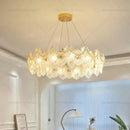 GobekUsa Glass Chandelier: French Light Luxury Living Room Dining Room Lamps