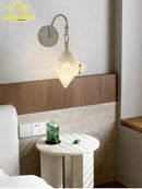GobekUsa French Medieval Bauhaus LED Glass Wall Lamp for Living Room & Bedroom