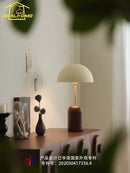 GobekUsa French Medieval Solid Wood LED Table Lamp for Bedroom, Living Room