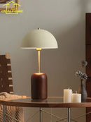 GobekUsa French Medieval Solid Wood LED Table Lamp for Bedroom, Living Room