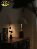 GobekUsa French Medieval Solid Wood LED Table Lamp for Bedroom, Living Room