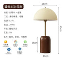 GobekUsa French Medieval Solid Wood LED Table Lamp for Bedroom, Living Room
