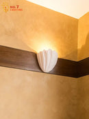 GobekUsa French Medieval Shell Gypsum Wall Lamp LED G9 Designer Retro for Living Room & Bedroom