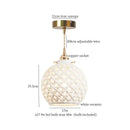 GobekUsa French Minimalism Ceramic LED Pendant Light for Home Decor