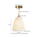 GobekUsa French Minimalism Ceramic LED Pendant Light for Home Decor