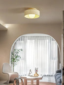 GobekUsa French Minimalist Cream Ceiling Light for Elegant Living Spaces