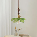 GobekUsa Copper Wood Glass LED Pendant Lamp - French Minimalist Design for Home Decor