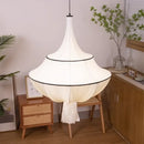 GobekUsa French Minimalist Silk Pendant Lamp for Living Room Kitchen Farmhouse