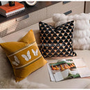 GobekUsa French Night Velvet Throw Pillow Case with Embroidered Butterflies