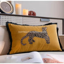 GobekUsa French Night Velvet Throw Pillow Case with Embroidered Butterflies
