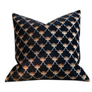 GobekUsa French Night Velvet Throw Pillow Case with Embroidered Butterflies