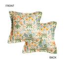 GobekUsa French Pastoral Flowers Lumbar Pillow Cover 30x50cm Luxe Fabric Texture Case
