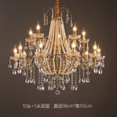 GobekUsa French Pearl Chandelier, Elegant Retro Design for Luxurious Living Spaces