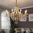 GobekUsa French Pearl Chandelier, Elegant Retro Design for Luxurious Living Spaces