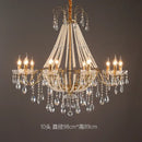 GobekUsa French Pearl Chandelier, Elegant Retro Design for Luxurious Living Spaces