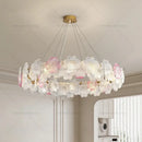 GobekUsa Petals Crystal Chandelier Light: French Living Room & Dining Room Luxury Lighting