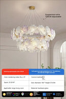 GobekUsa Petals Crystal Chandelier Light: French Living Room & Dining Room Luxury Lighting