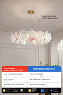 GobekUsa Petals Crystal Chandelier Light: French Living Room & Dining Room Luxury Lighting