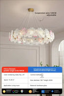 GobekUsa Petals Crystal Chandelier Light: French Living Room & Dining Room Luxury Lighting