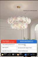 GobekUsa Petals Crystal Chandelier Light: French Living Room & Dining Room Luxury Lighting