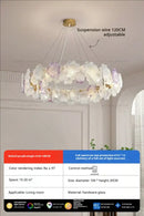 GobekUsa Petals Crystal Chandelier Light: French Living Room & Dining Room Luxury Lighting