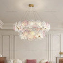 GobekUsa Petals Crystal Chandelier Light: French Living Room & Dining Room Luxury Lighting