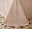 GobekUsa French Princess 1000TC Cotton Bedding Set with Flowers Embroidery and Ruffles