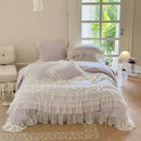 GobekUsa French Princess Bedding Set with Ruffles and Lace