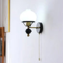 GobekUsa French Retro Living Room Bedroom Wall Lamp
