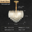 GobekUsa Crystal Feather Chandelier: Luxury French Retro LED Lamp for Living and Dining Room