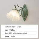 GobekUsa French Retro LED Flower Chandelier for Bedroom, Restaurant, Living Room