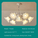 GobekUsa French Retro LED Flower Chandelier for Bedroom, Restaurant, Living Room