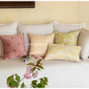 GobekUsa Contessa Camellia Throw Pillow Cover: French Retro 3D Floral Jacquard Cushion Case