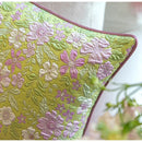 GobekUsa Contessa Camellia Throw Pillow Cover: French Retro 3D Floral Jacquard Cushion Case