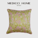 GobekUsa Contessa Camellia Throw Pillow Cover: French Retro 3D Floral Jacquard Cushion Case