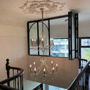 GobekUsa French Retro Pearl Crystal Chandelier for Home Dining Room Villa Luxury Decor