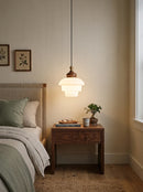 Nordic Cream White Glass Pendant Lights