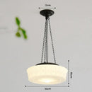 GobekUsa French Retro Shanghai Style Glass Lamp Chandelier