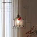 GobekUsa Butterfly Chandelier: French Retro Nostalgic Lighting for Bedroom, Restaurant, Bar, Foyer