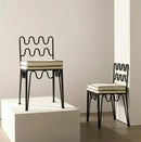 GobekUsa French Retro Wave Dining Table and Chair Set