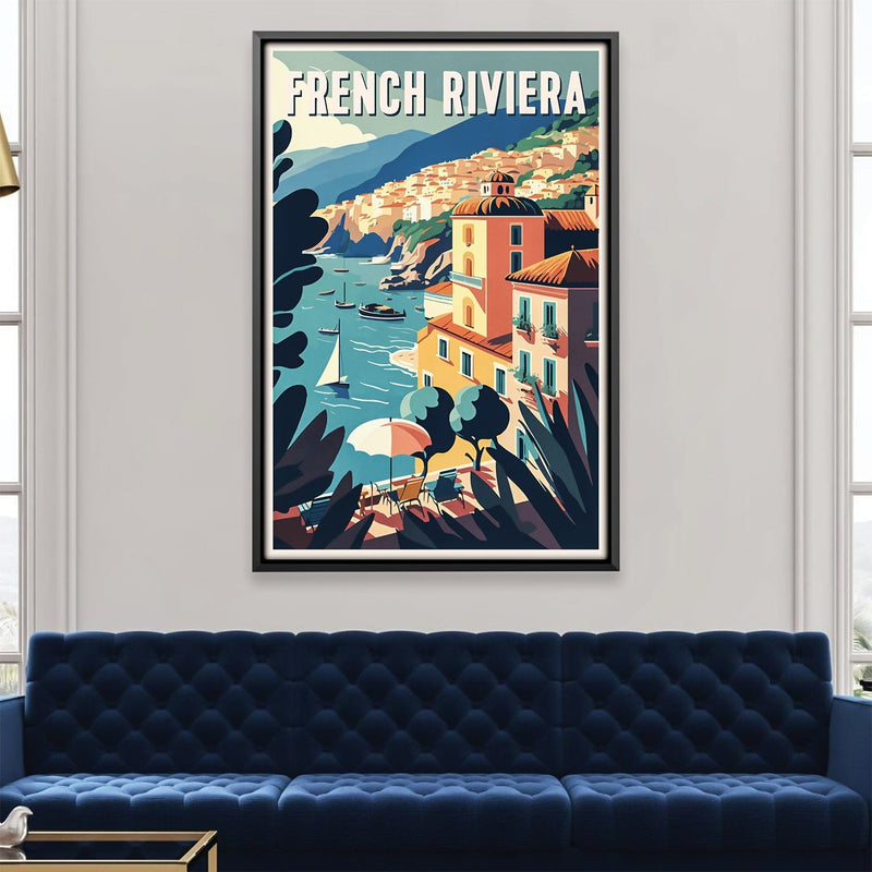 French Riviera Canvas