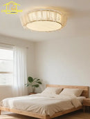 GobekUsa Cream Wind LED Ceiling Light- Modern French Design for Home Decor