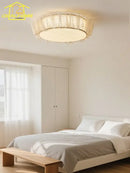 GobekUsa Cream Wind LED Ceiling Light- Modern French Design for Home Decor
