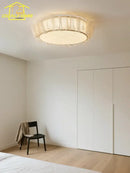 GobekUsa Cream Wind LED Ceiling Light- Modern French Design for Home Decor