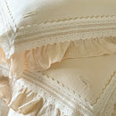 GobekUsa French Ruffles Cotton Bedding Set - Double Layer Crepe Comfort Collection