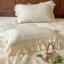 GobekUsa French Ruffles Cotton Bedding Set - Double Layer Crepe Comfort Collection